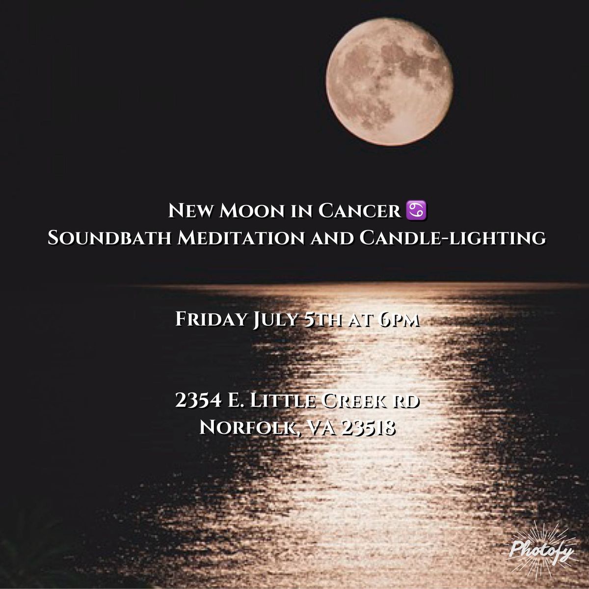 New Moon in Cancer \u264b\ufe0f Soundbath Meditation and Candle-lighting