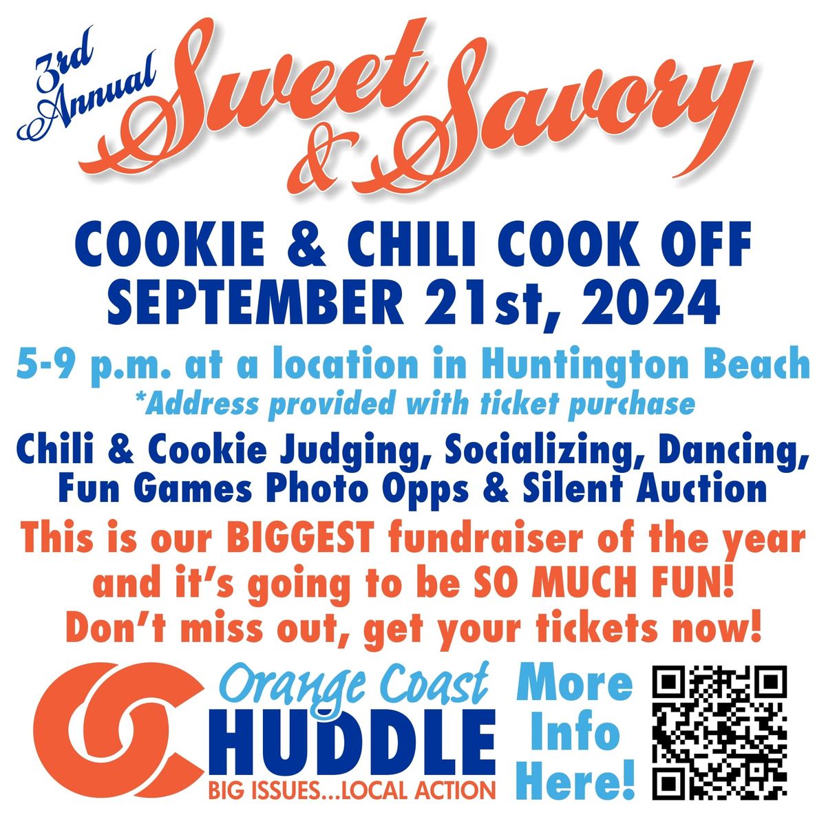 OC Huddles 3rd Annual Sweet & Savory 