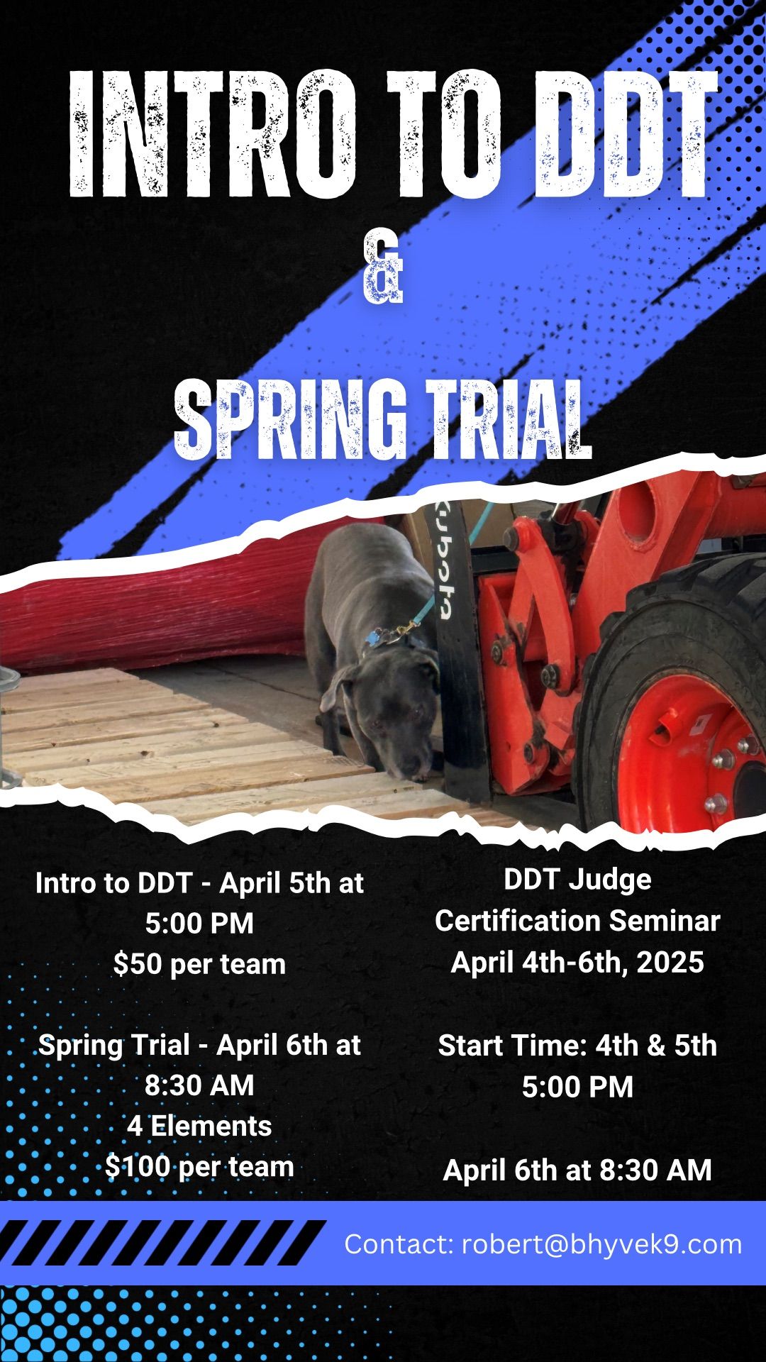 Intro to DDT, Judge Certification and Spring Trial