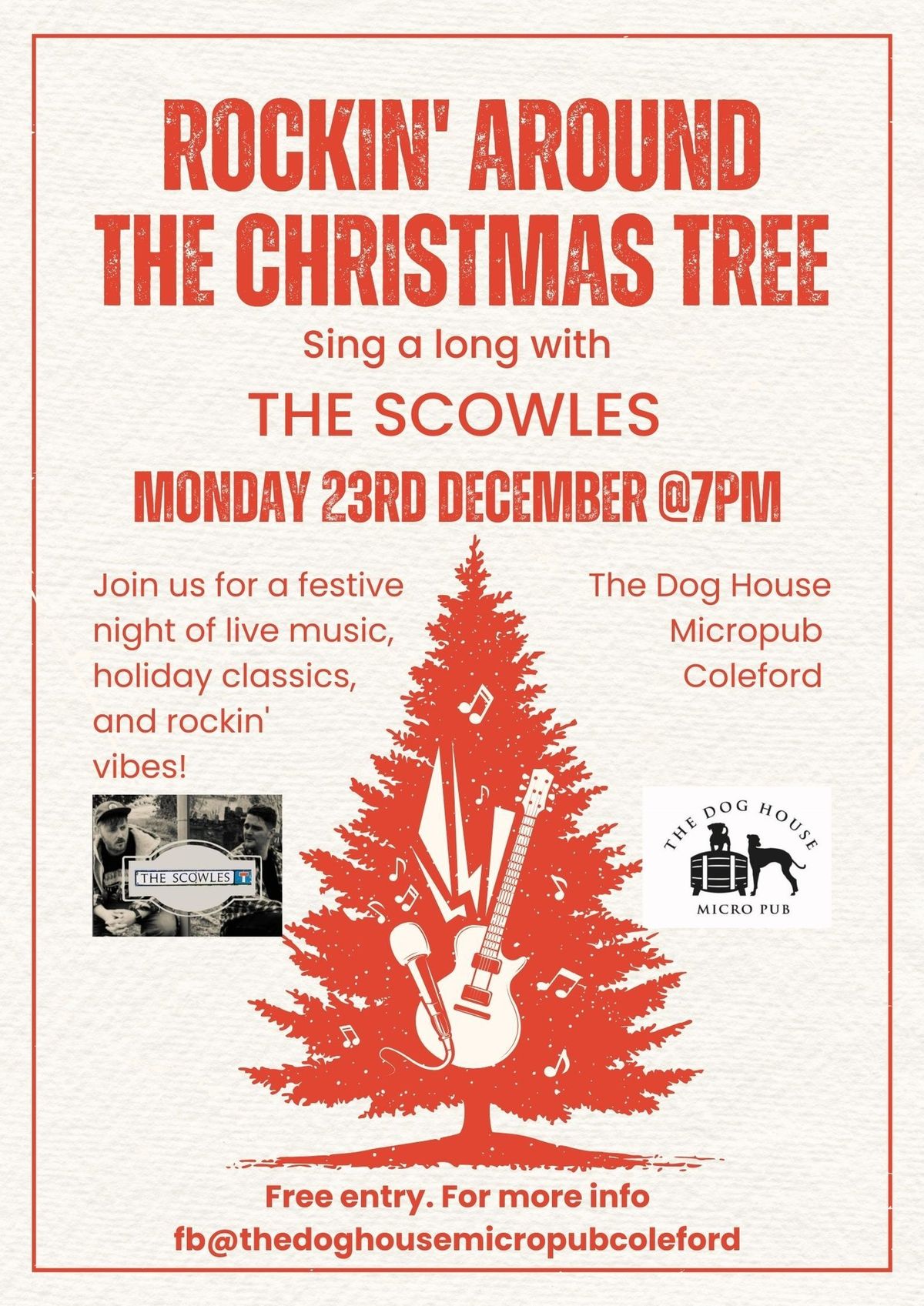 Christmas Sing a long, live music with THE SCOWLES 