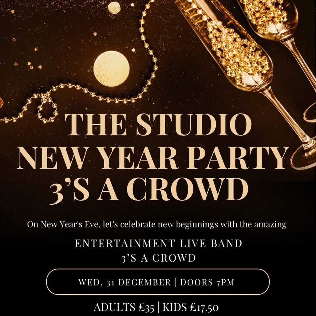 The studio new year party's 3's a crowd
