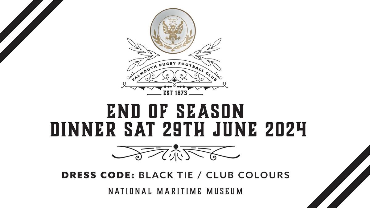 End of Season Dinner Sat 29th June 2024