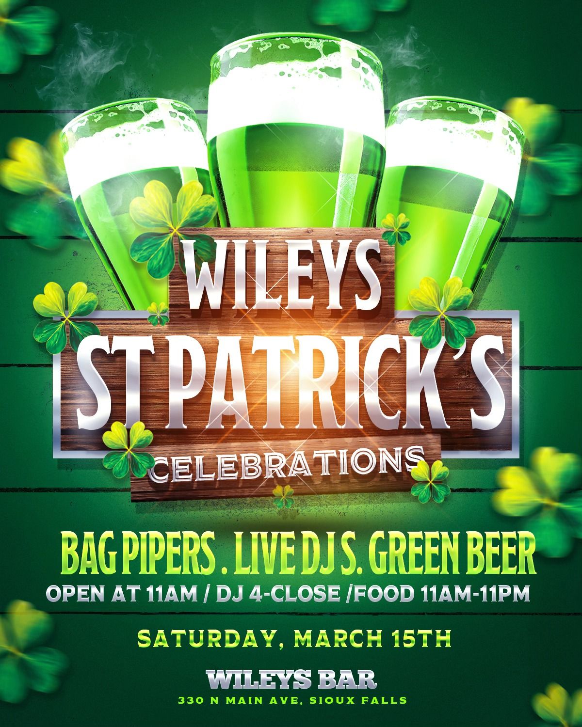 Wileys St Patricks Day Party