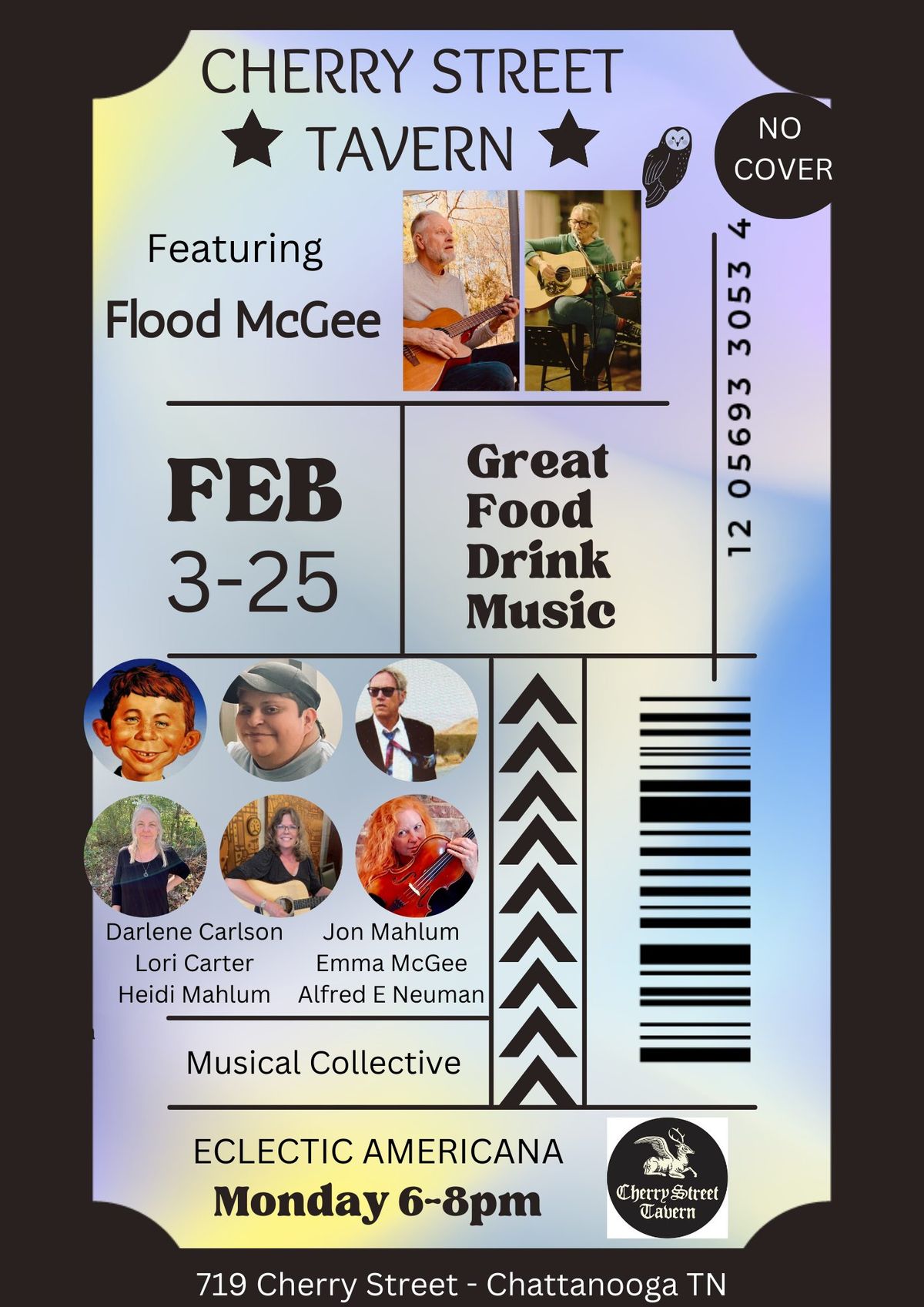 Musical Collective at Cherry Street Tavern Ft. Flood & McGee