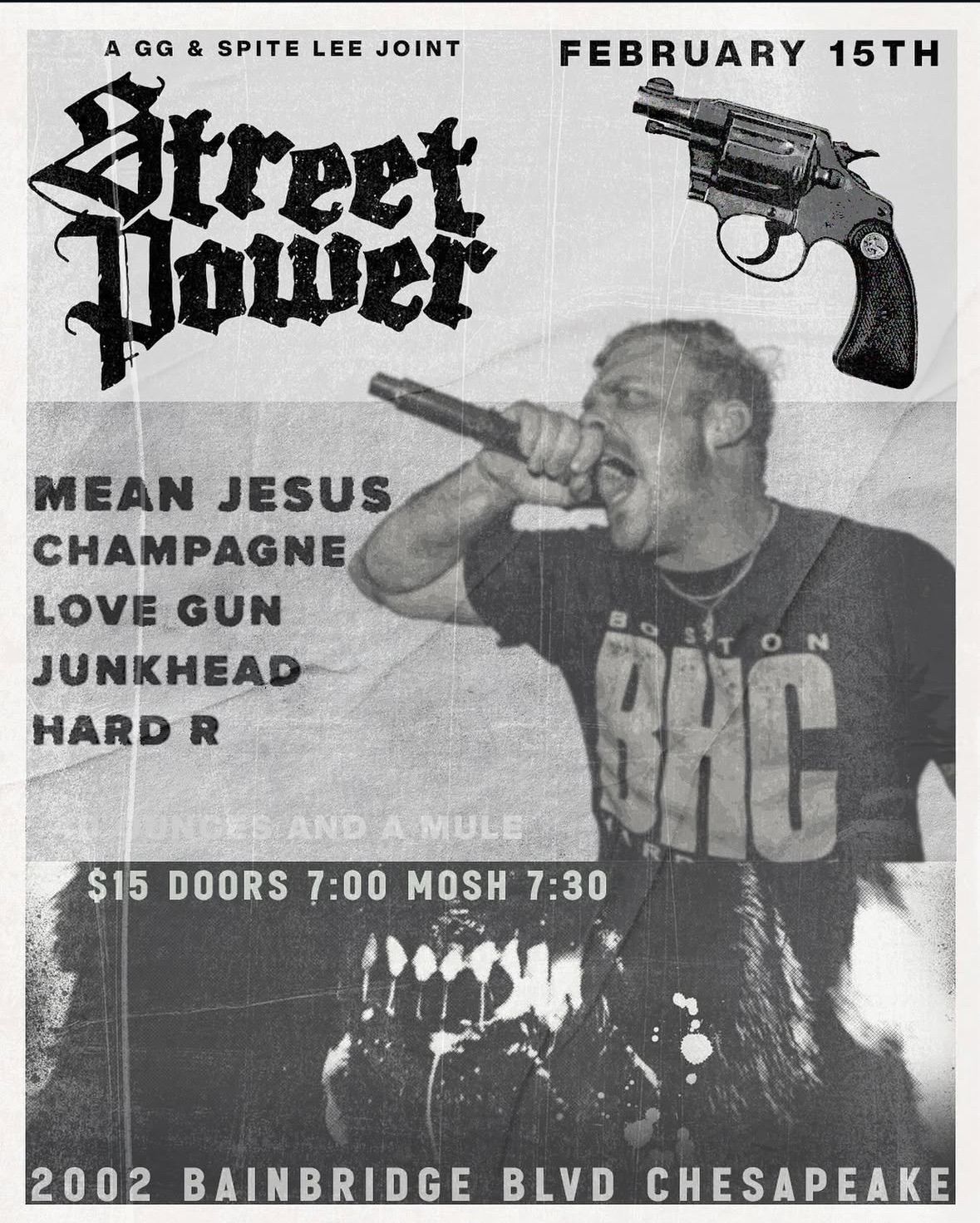 Street Power, Mean Jesus, Champagne, Love Gun, Junk Head, and Hard R at Riffhouse Pub