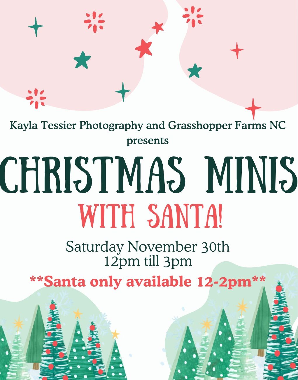 Christmas Minis with Santa at Grasshopper Farms NC