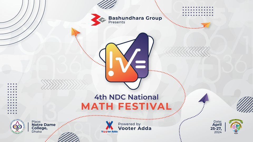 Bashundhara presents 4th NDC National Math Festival powered by Vooter Adda