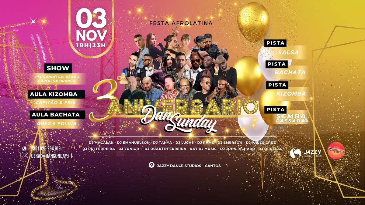 DanSunday | 3\u00ba Anivers\u00e1rio | Festa Afrolatina