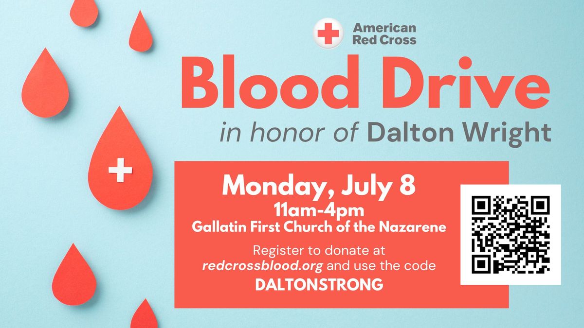 Blood Drive in honor of Dalton Wright