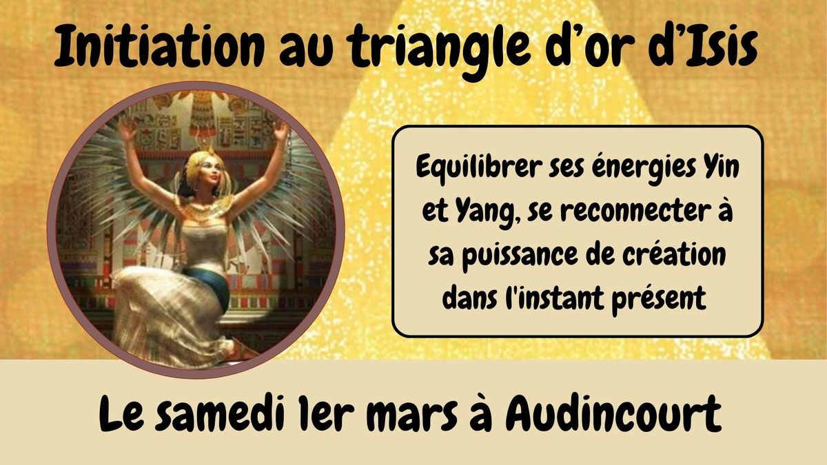 Initiation au triangle d'or Audincourt 