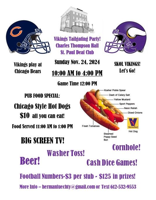 Minnesota Vikings vs. Chicago Bears Watch Party