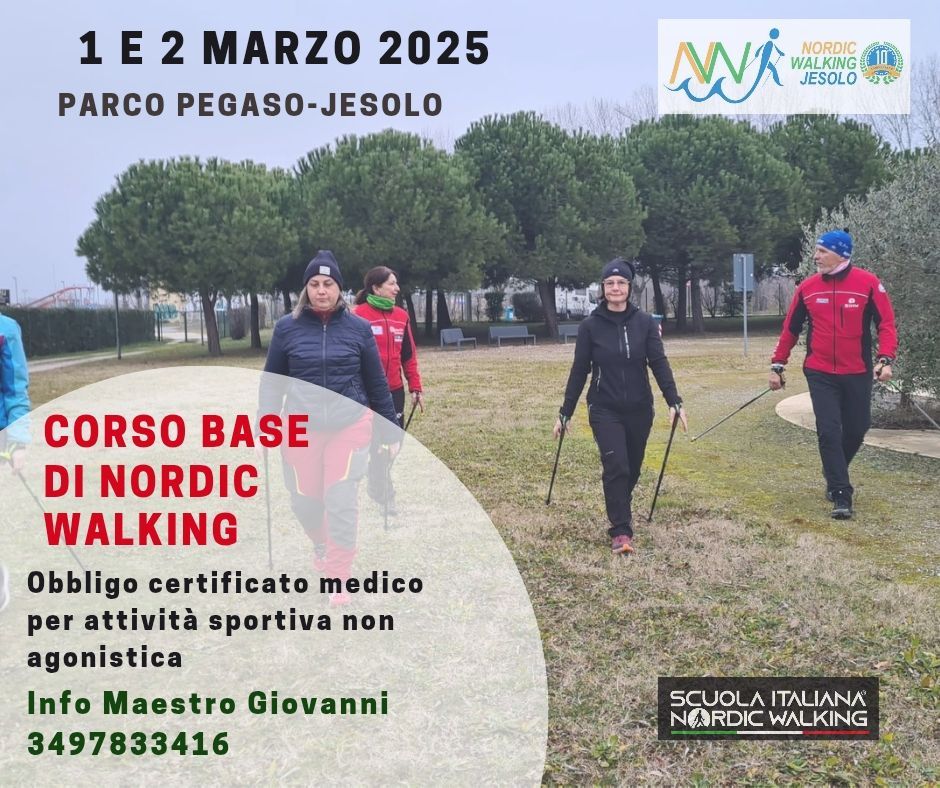 corso base di nordic walking