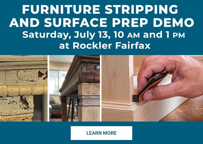 Furniture Stripping & Surface Preparation Demo at Rockler Fairfax