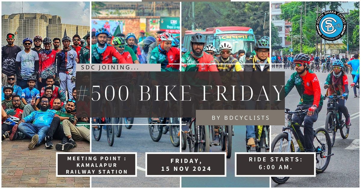 \nSDC Joining BDCyclist's #500 Bike Friday