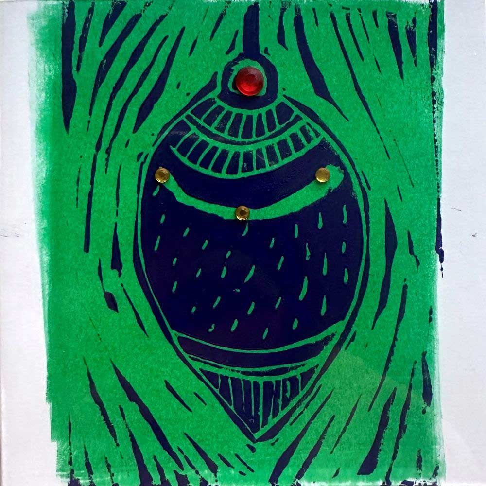 Lino Print Christmas Cards workshop with Lisa Tank