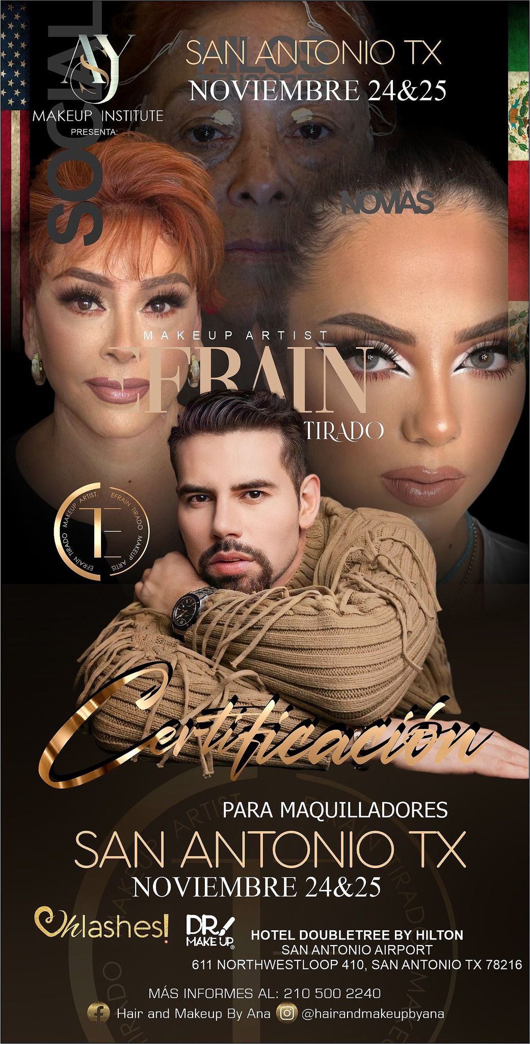 Limited availability makeup class with Efrain tirado