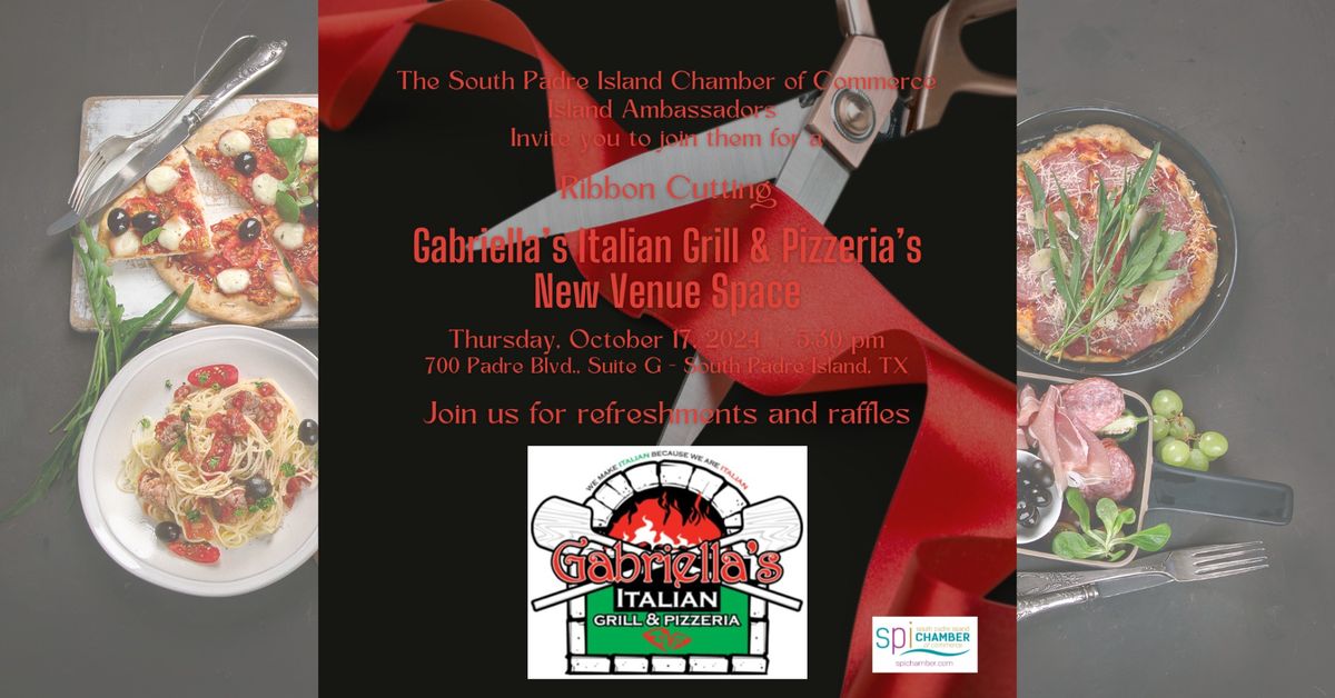 Gabriella's Italian Grill & Pizzeria's New Venue Space Ribbon Cutting