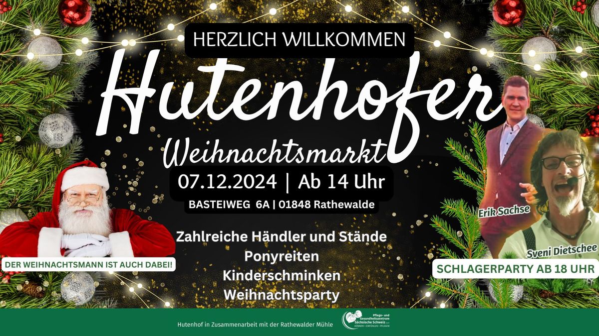 Hutenhofer Weihnachtsmarkt | Schlagerparty ab 18 Uhr