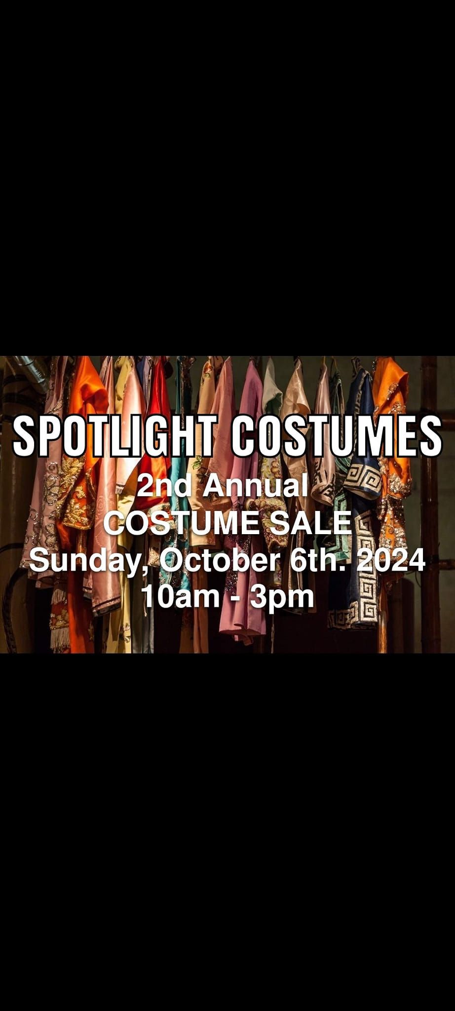 2nd Annual Spotlight Costumes Costume Sale 