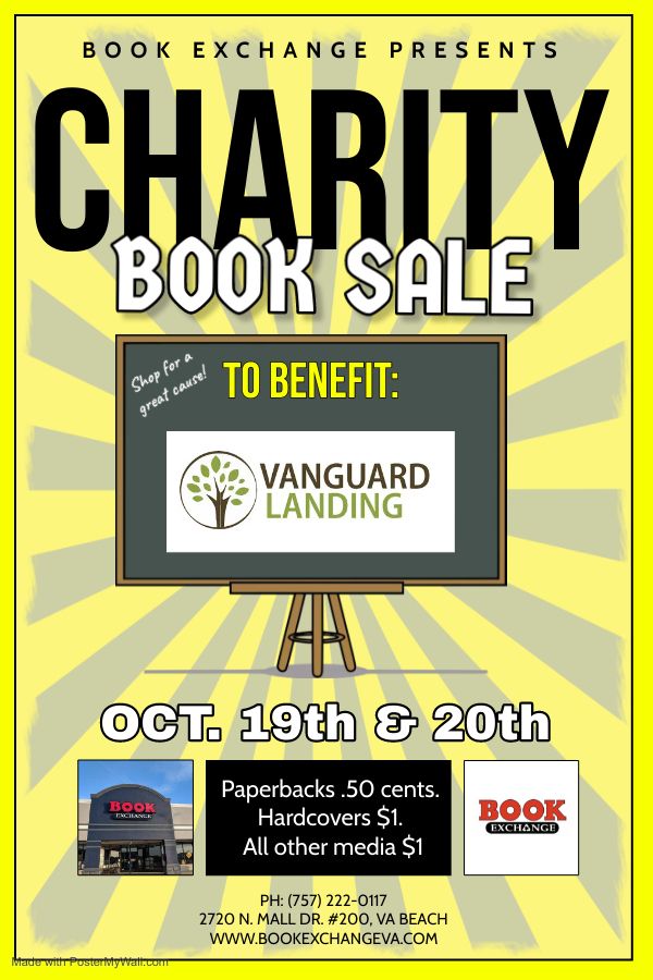 Book Exchange Charity Sale to Benefit Vanguard Landing