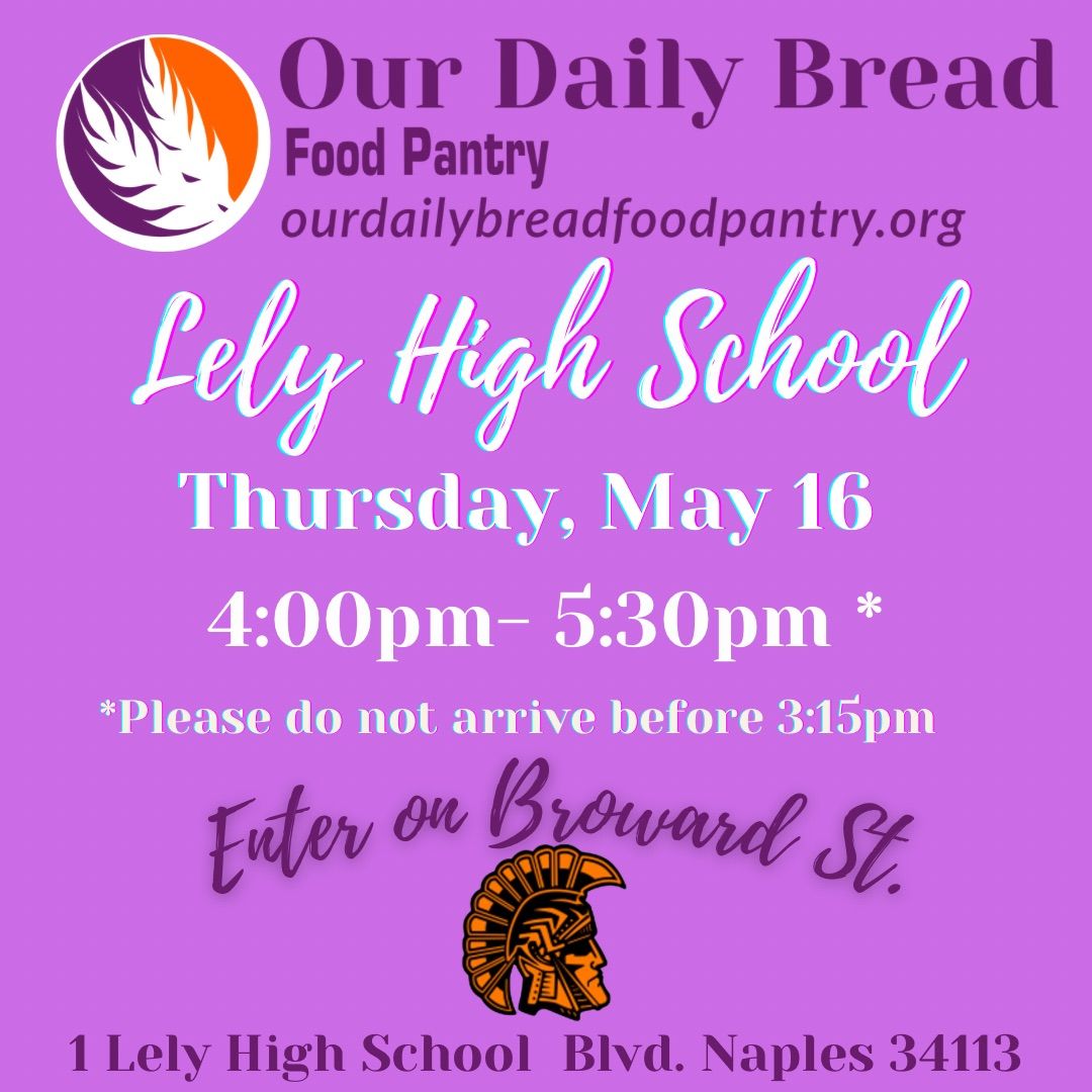 Thursday Food Pantry at Lely High School 