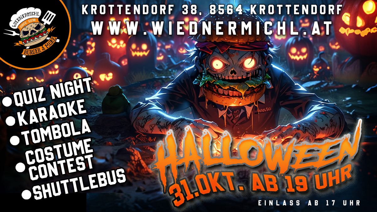 HALLOWEEN PARTY (Quiz, Karaoke, Tombola, Costume Contest) beim WIEDNERMICHL