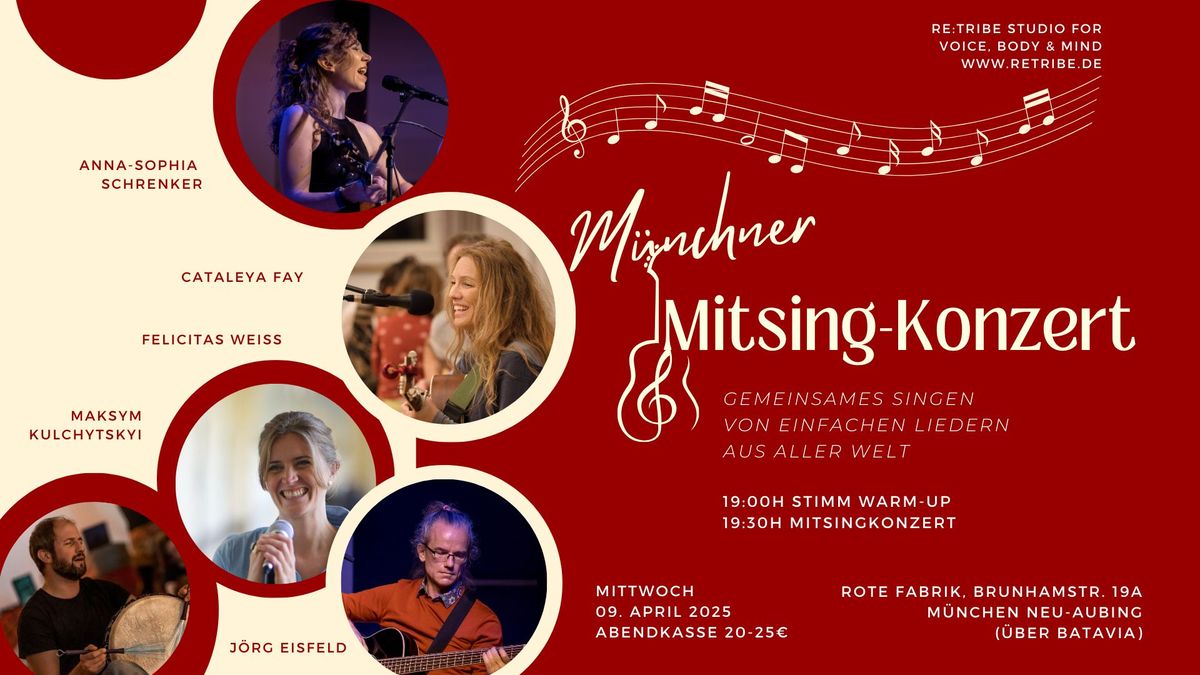 M\u00fcnchner Mitsingkonzert - Chants & Sacred Songs mit Cataleya Fay, Anna-Sophia Schrenker & Friends