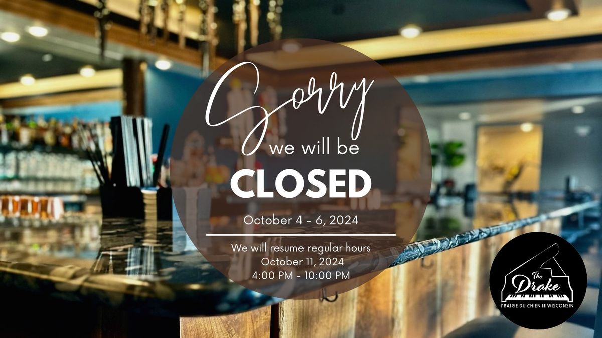 CLOSED FOR EVENT