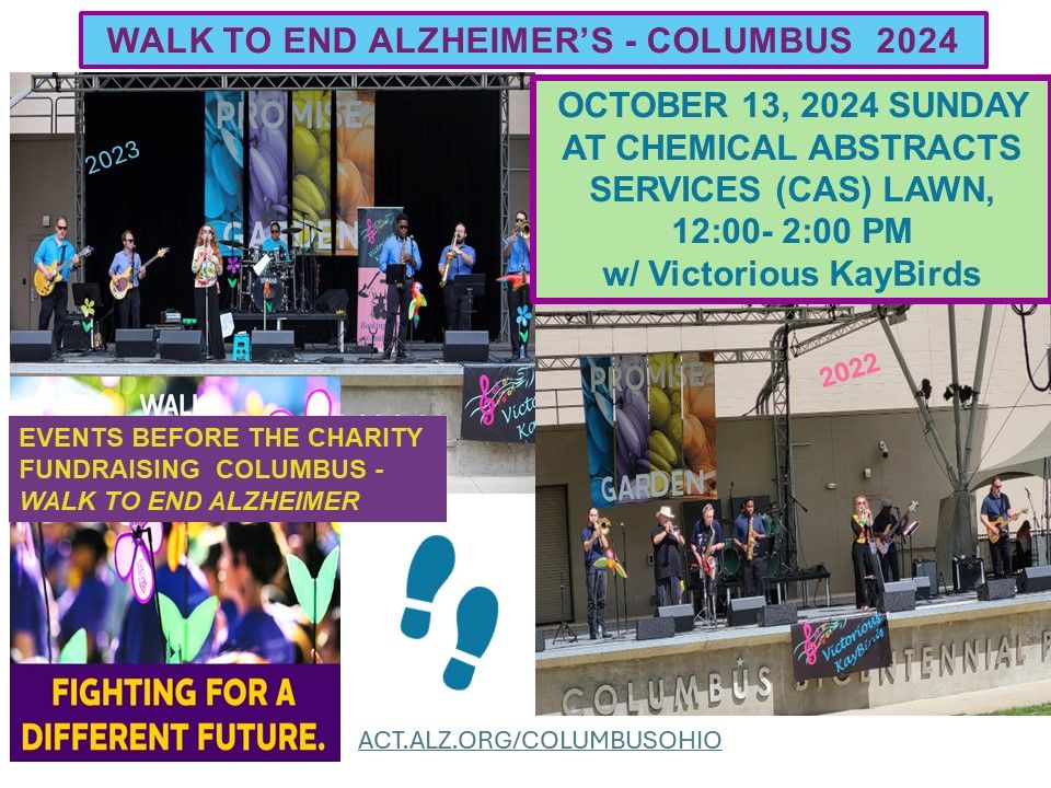 Columbus Walk to End Alz - with Victorious KayBirds Event band