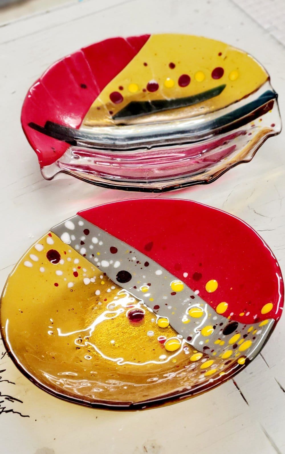 Fused Glass Bowls and Platters 