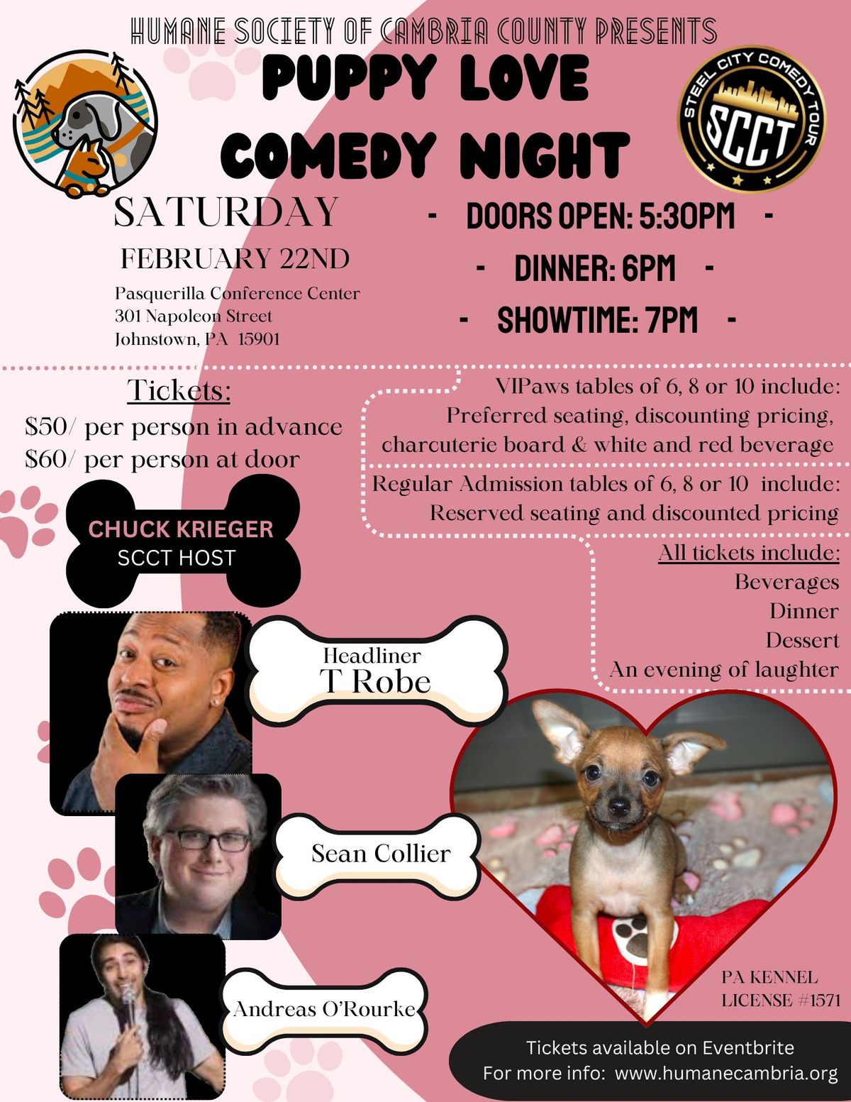 Puppy Love Comedy Night