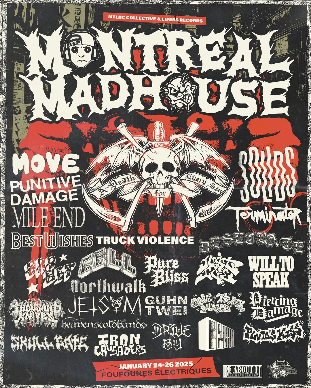 MONTR\u00c9AL MADHOUSE 2025 pr\u00e9sent\u00e9 par MTLHC Collective & Lifers Records