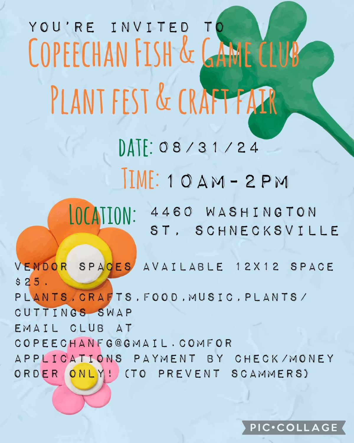 Plant Festival & Craft fair. 