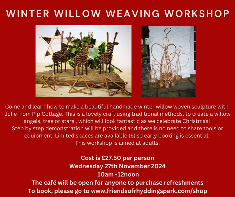 Winter Willow Weaving Workshop