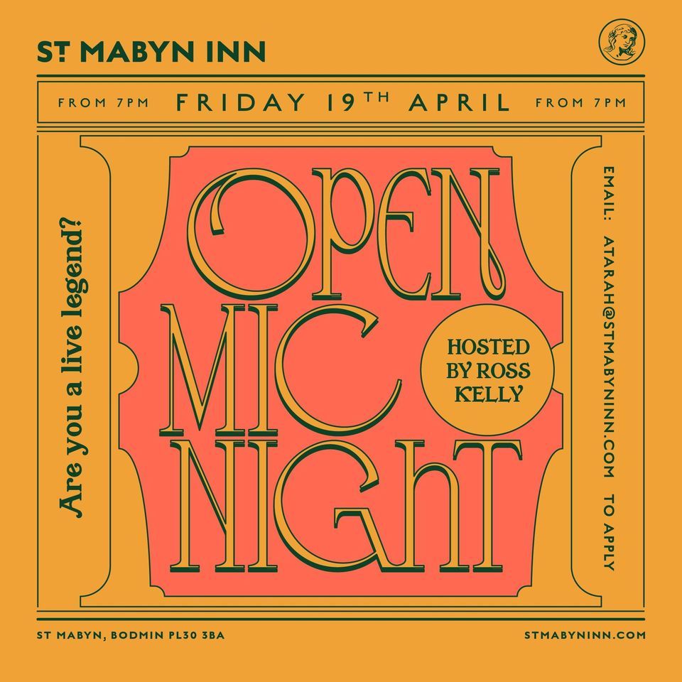 Open mic night hosted by Ross Kelly