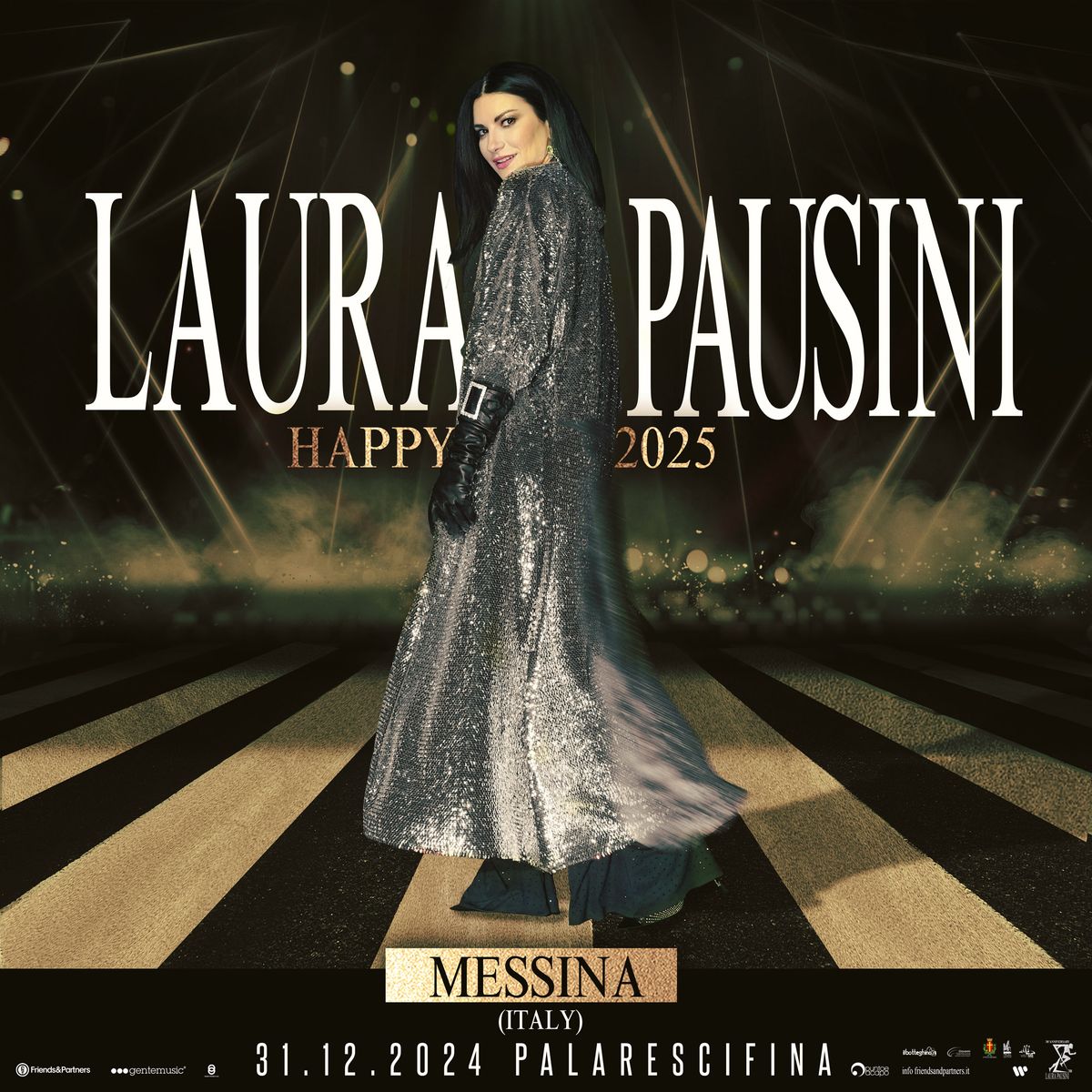 Laura Pausini in Sicilia Capodanno Messina