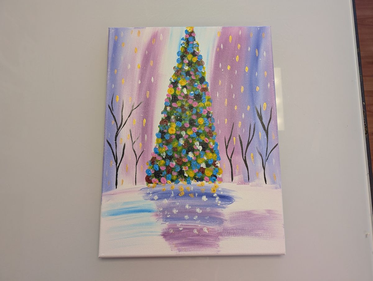 Christmas in the City Adult Canvas Class $35