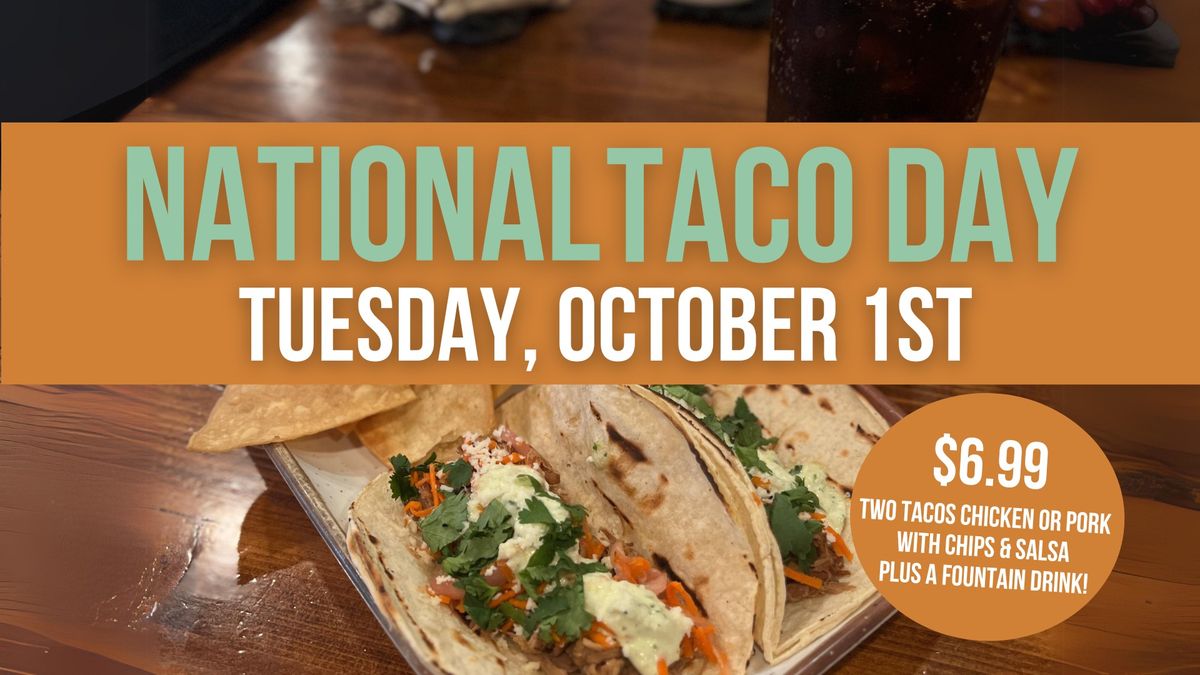 National Taco Day @ Third Culture Kitchen