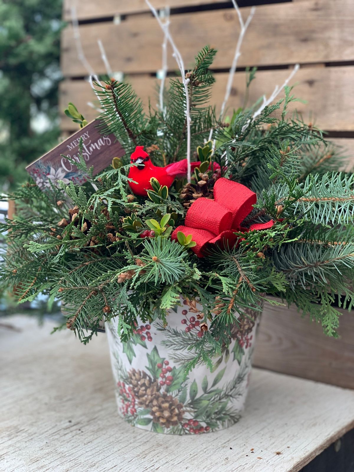 NEW! Fresh Holiday Centerpiece Class! 