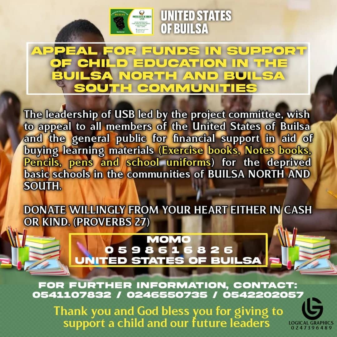 Donate to support the deprived Basic schools in BUILSA NORTH AND BUILSA SOUTH 