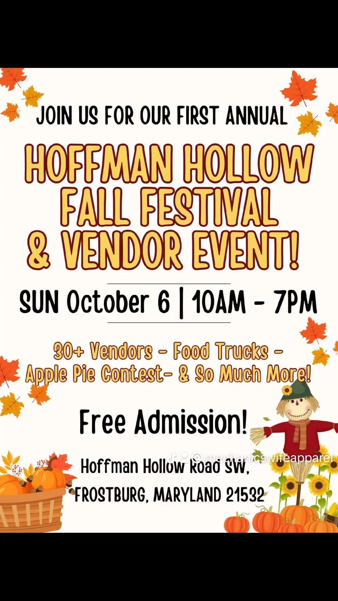 Hoffman Hollow Fall craft and vendor event 