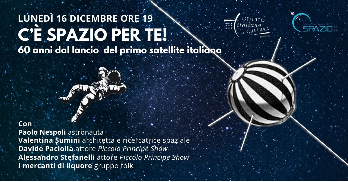 C'\u00e8 Spazio per te! 60 anni dal lancio del primo satellite italiano