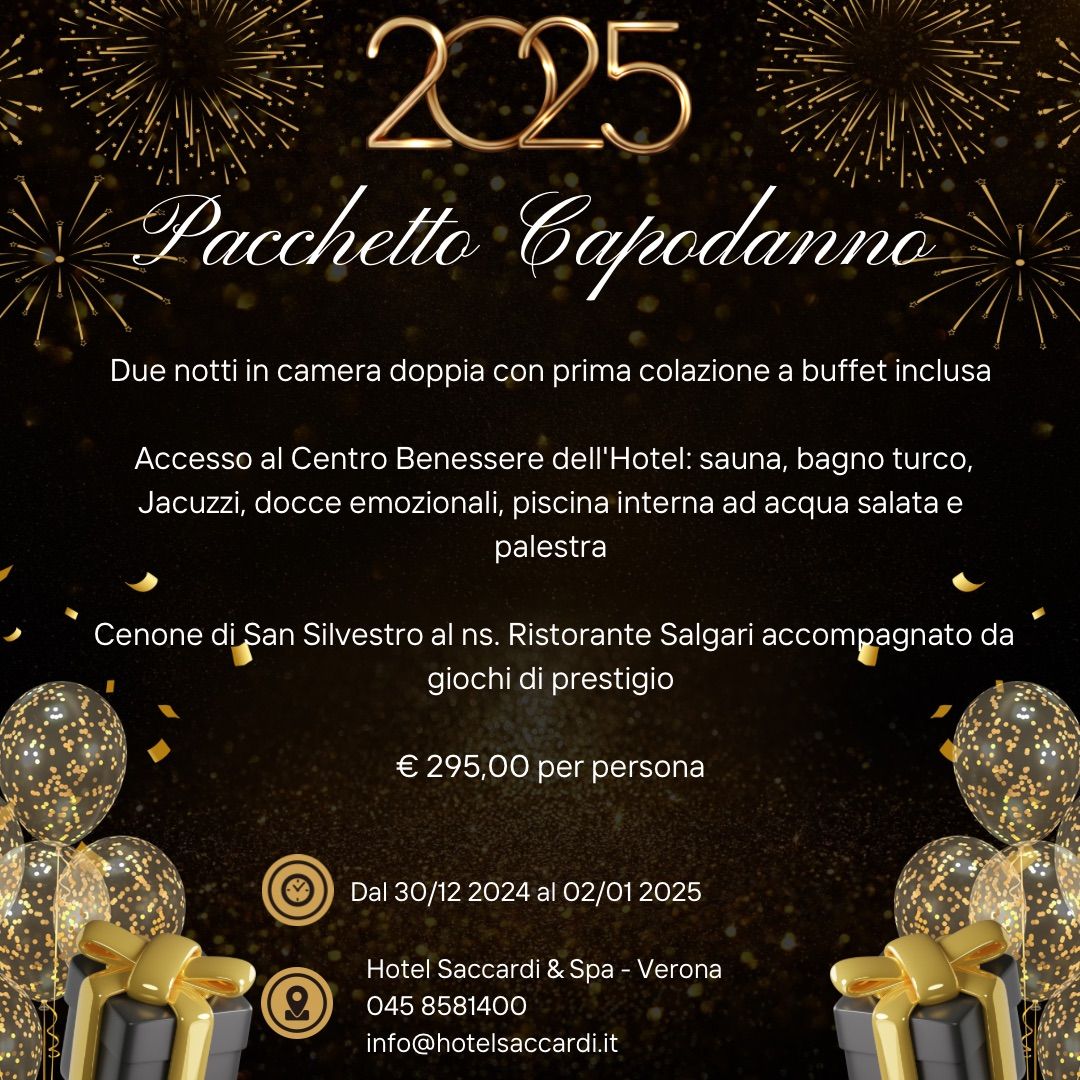 New Year's Eve Celebration at Hotel Saccardi & Spa