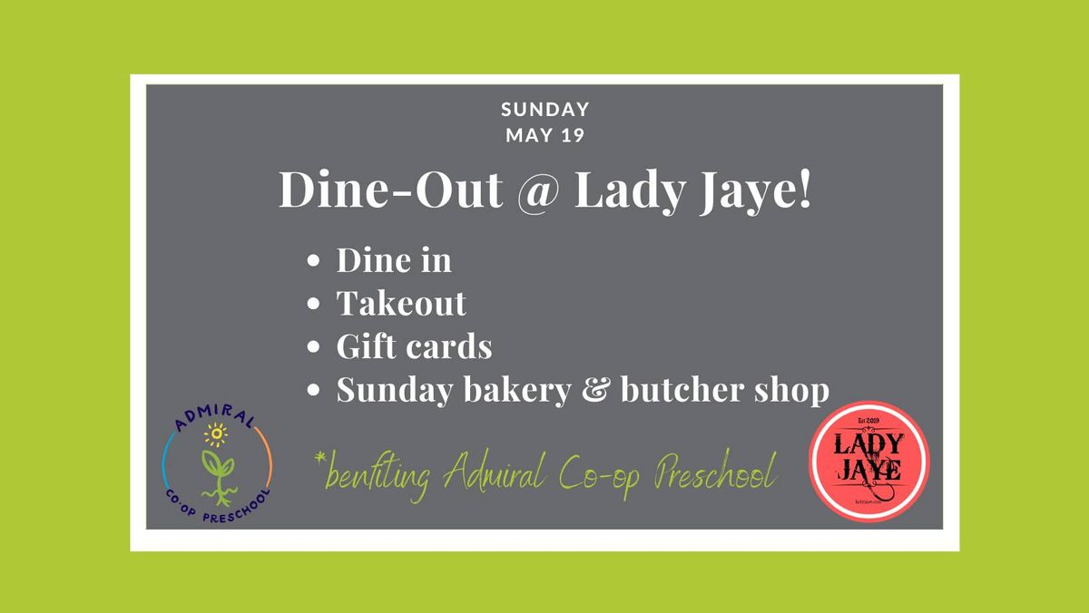 Lady Jaye Dine Out for Admiral Co-op