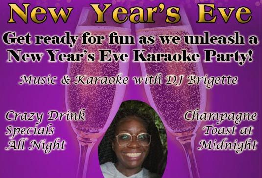 New Year\u2019s Eve Karaoke Extravaganza with Brigette at Emmit's Place