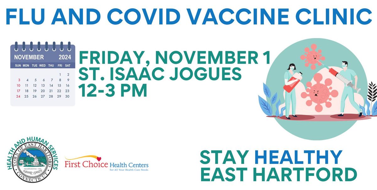 Flu and COVID Vaccine Clinic at St. Isaac Jogues