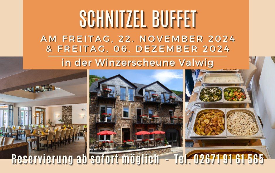 Schnitzel Buffet in der Winzerscheune Valwig