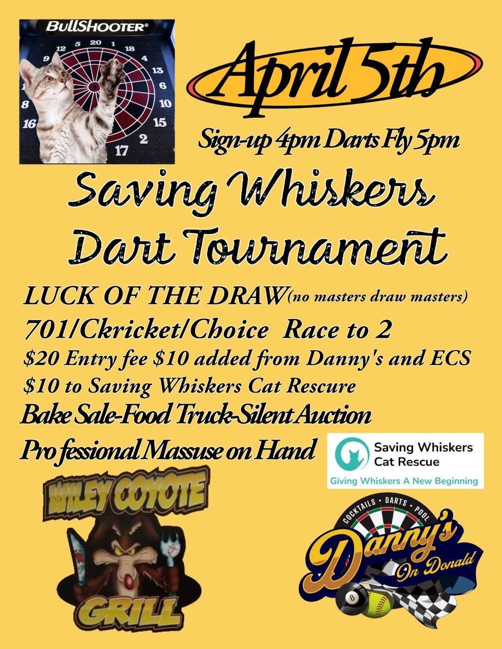 Dart Tournament Fundraiser 