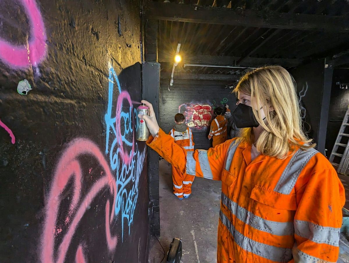 Spray Paint Art Workshops with Sinna One in Brighton Dec 2025