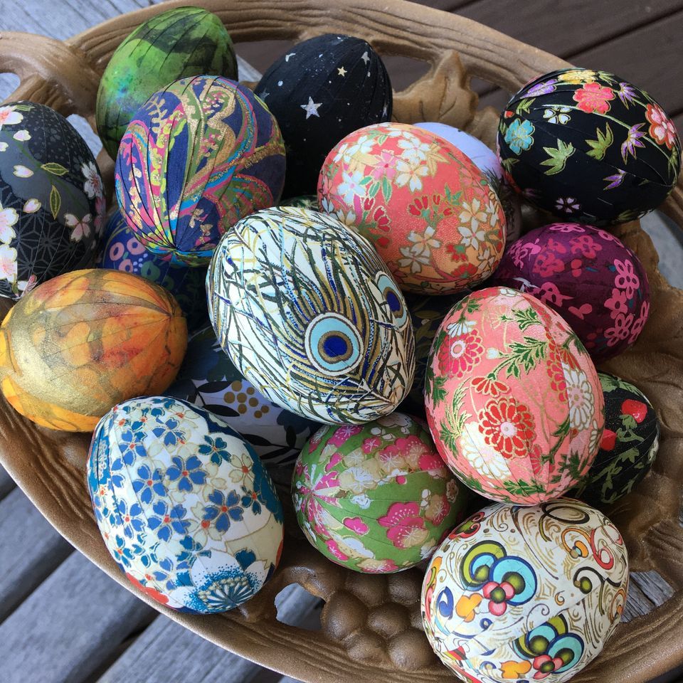 Washi Paper Egg Class